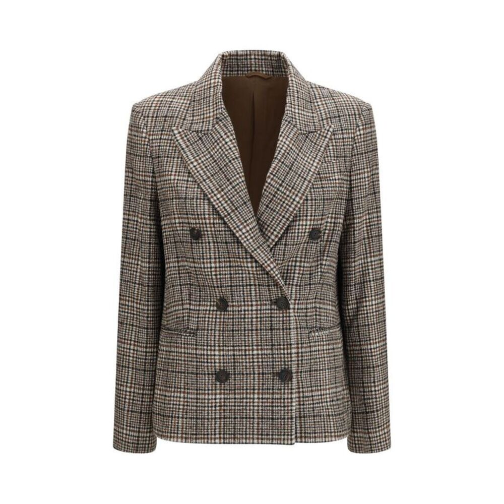 Brunello Cucinelli Multicolor Alpaca Vicugna Pacos Women's Jacket